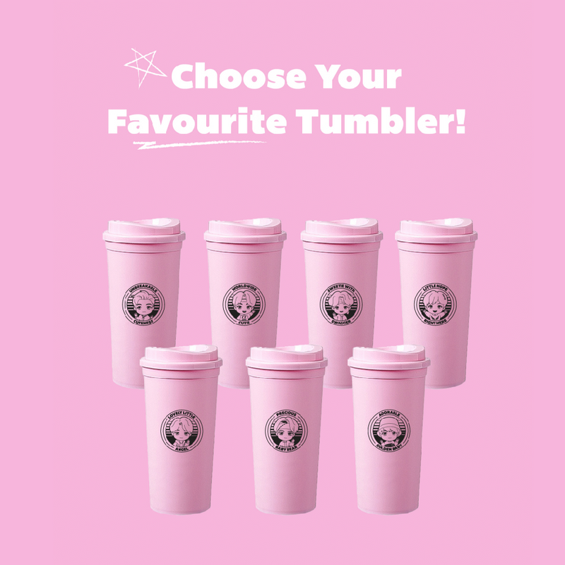 TinyTAN Pink Reusable Tumbler