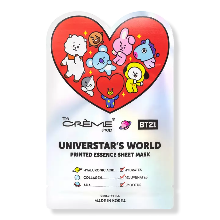 BT21 Universtar's World Printed Essence Sheet Mask