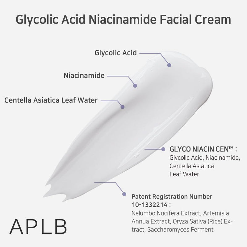 Glycolic Acid Niacinamide Facial Cream 1.86 FL.OZ