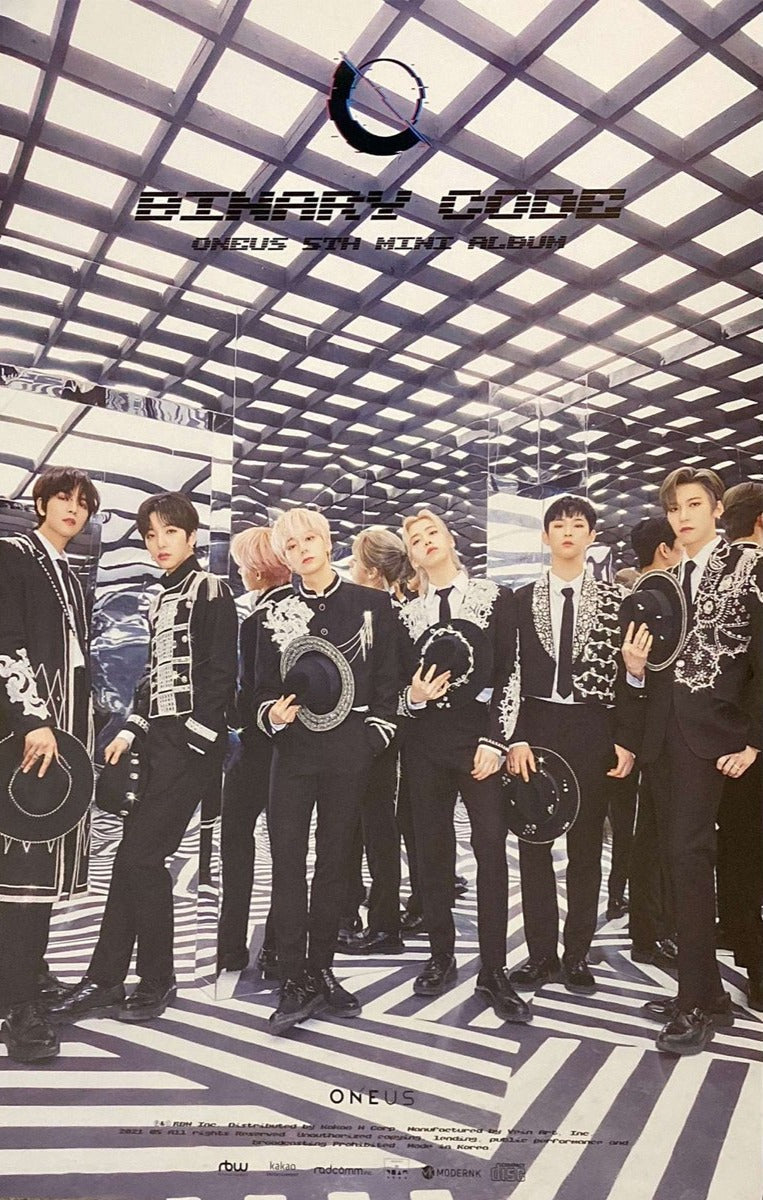 ONEUS - Official Poster - Binary Code (Ver. 2 -