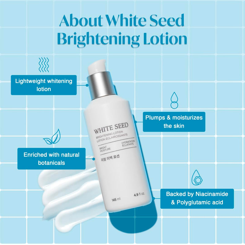 White Seed Brightening Lotion Face Moisturizer 145ml / 4.9 fl. oz.