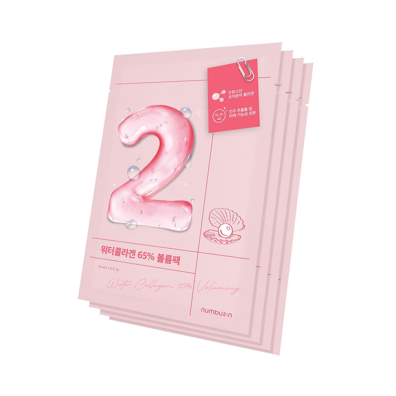 No.2 Water Collagen 65% Voluming Sheet Mask 4ea