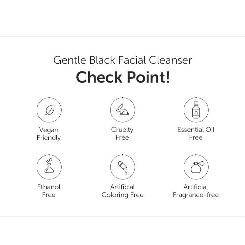Gentle Black Facial Cleanser 140ml / 4.73fl. Oz.