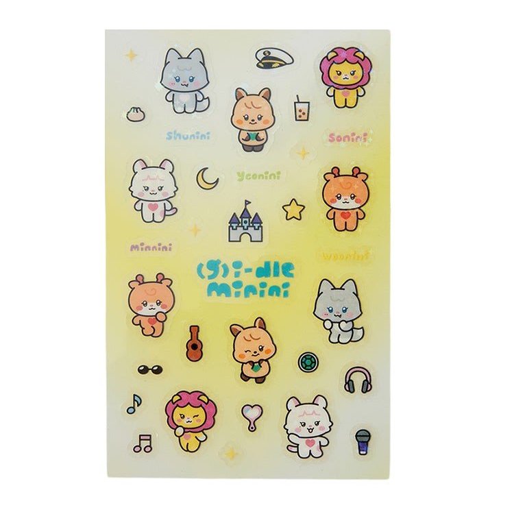 (G)I-DLE - Minini Clear Sticker Ver. 1 [KLAXON POP-UP Official MD]