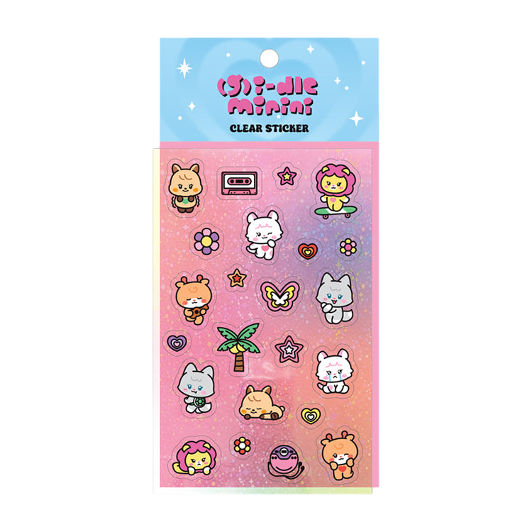 (G)I-DLE - Minini Clear Sticker Ver. 2 [KLAXON POP-UP Official MD]