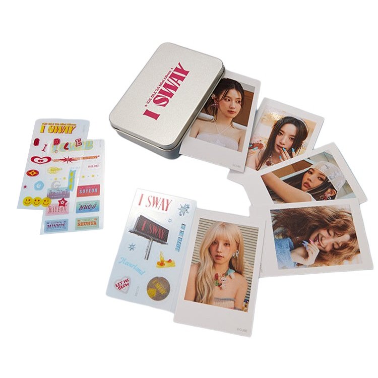 (G)I-DLE - Tin Case Polaroid Set [KLAXON POP-UP Official MD]