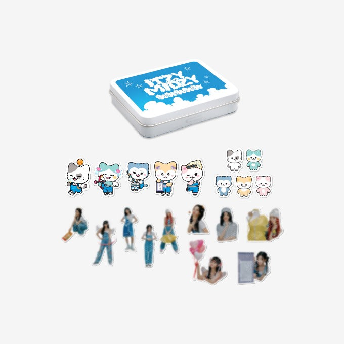 ITZY - Tin Case & Sticker Set [The 3rd Fan Meeting 'MIDZY's Cells' POP-UP Store Official MD]