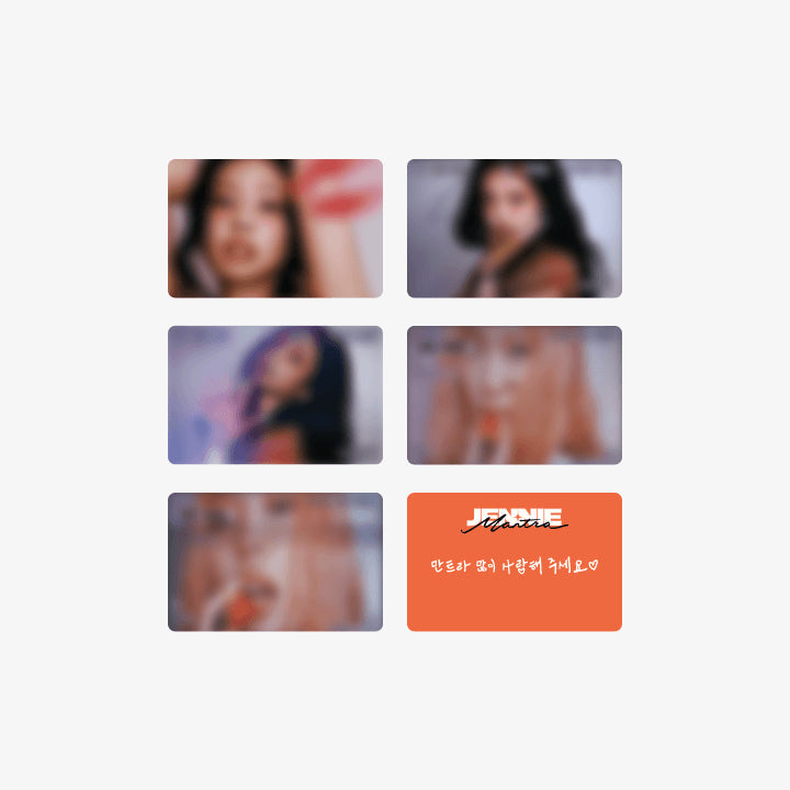 JENNIE - Photocard Set [Mantra Official MD]