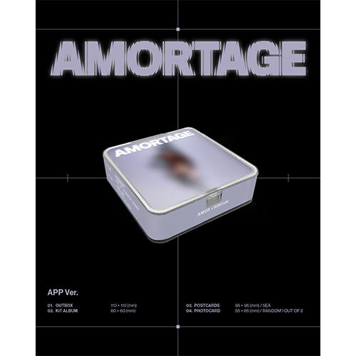 JISOO - AMORTAGE [1st Mini Album - APP Ver.]