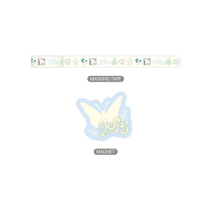 LE SSERAFIM - Masking Tape + Magnet Set [2025 Season's Greetings POP-UP Official MD]