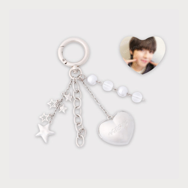 NCT WISH - Heart Pendant Keyring Set [2024 'LET'S GO STEADY' POP-UP 2nd Official MD]