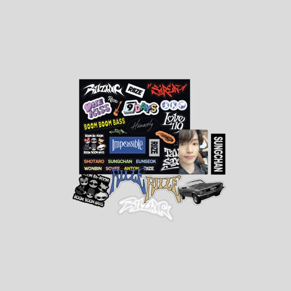 RIIZE - Removable Laptop Deco Sticker Set [2024 'RIIZING' Official MD]
