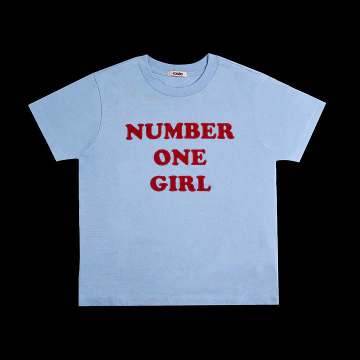 ROSÉ - NUMBER ONE GIRL T-Shirt (Blue) [rosie APT Official MD]