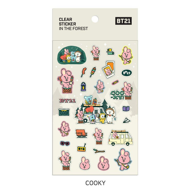 BT21 - IN THE FOREST Clear Sticker