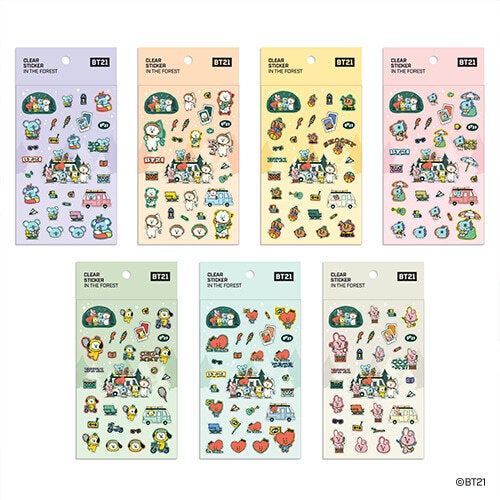 BT21 - IN THE FOREST Clear Sticker