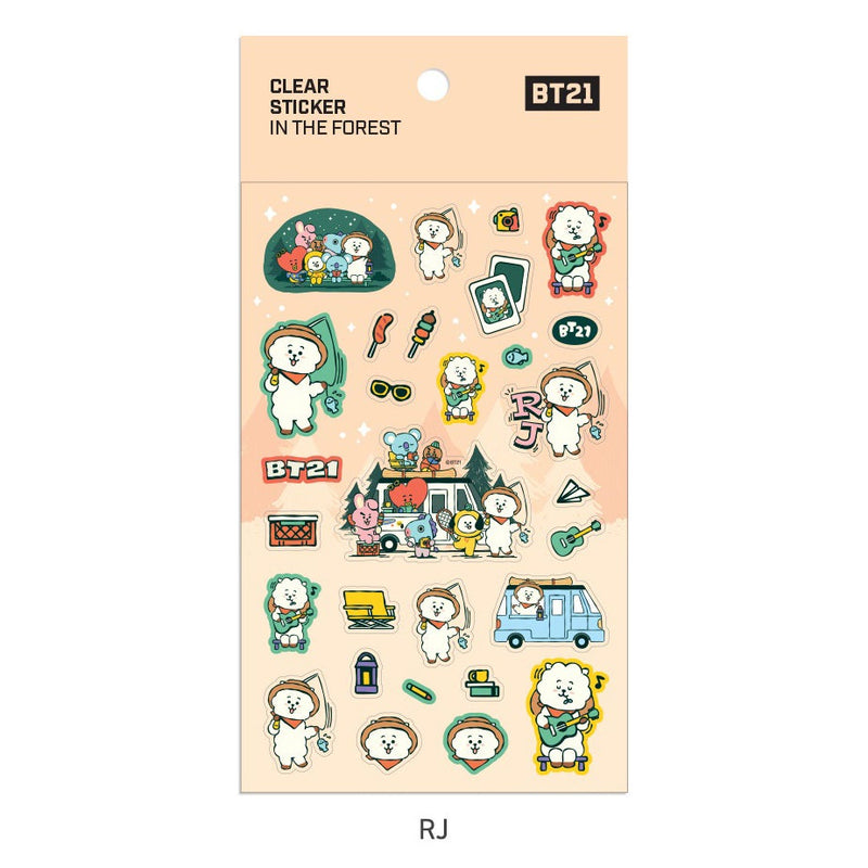 BT21 - IN THE FOREST Clear Sticker
