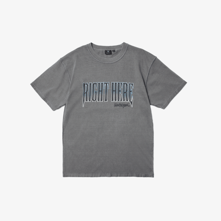 SEVENTEEN - S/S T-Shirt (Washing Black) ['RIGHT HERE' World Tour Official MD]