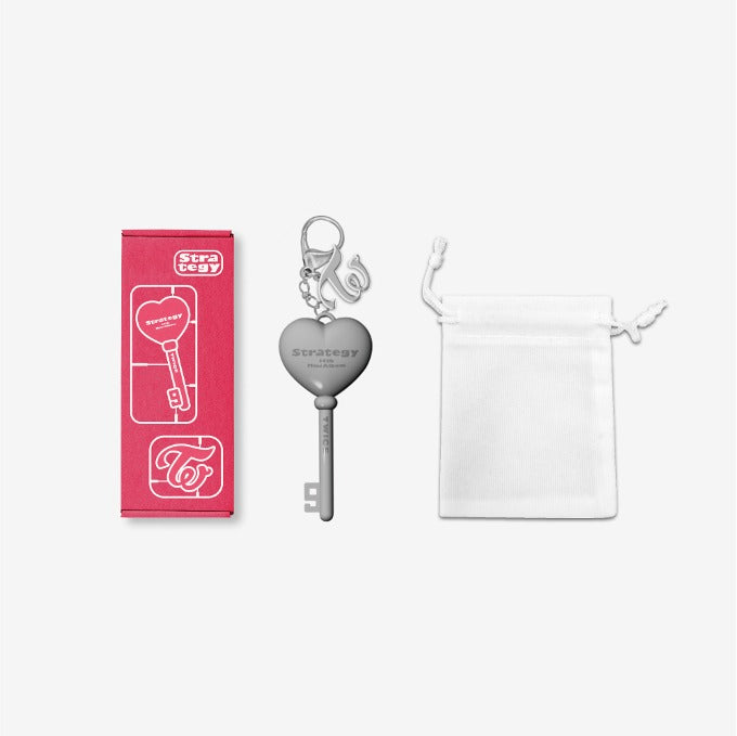TWICE - Logo Keyring ['STRATEGY' POP-UP in Seoul Official MD]