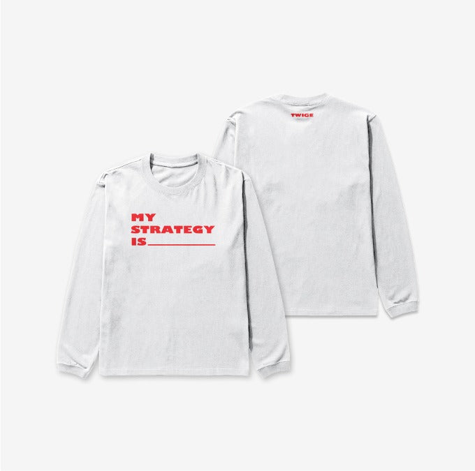 TWICE - Long Sleeve T-Shirt (Logo Ver.) ['STRATEGY' POP-UP in Seoul Official MD]