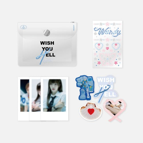 WENDY - Cubic Sticker + Polaroid Set [Wish You Hell Official MD]