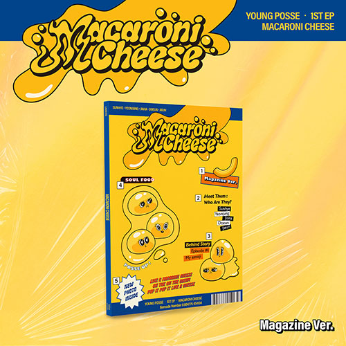 YOUNG POSSE - MACARONI CHEESE [1st EP Album - Magazine Ver.]